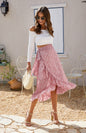 Ladies Casual Fashion Printed Irregular Skirt