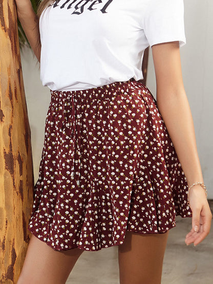 New Fashion Ladies Casual Printed Short Skirt