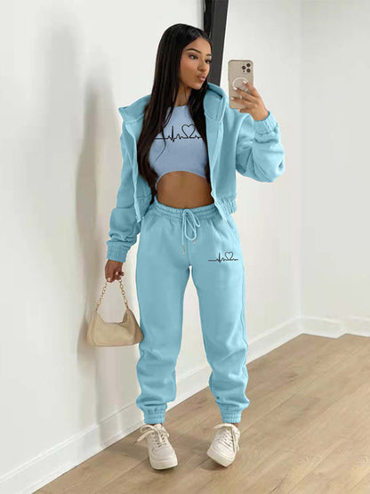 Women’s Casual Leisure Two-Piece Jogger Set