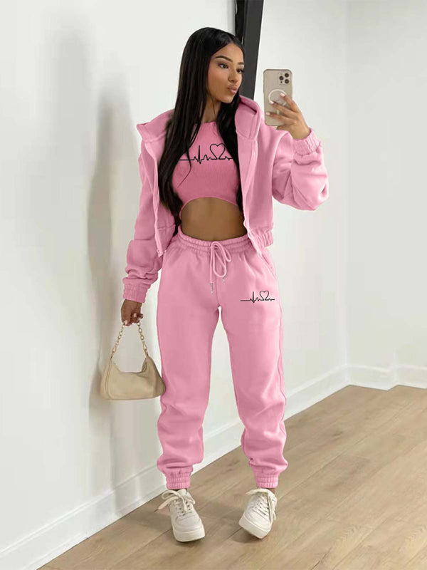 Women’s Casual Leisure Two-Piece Jogger Set