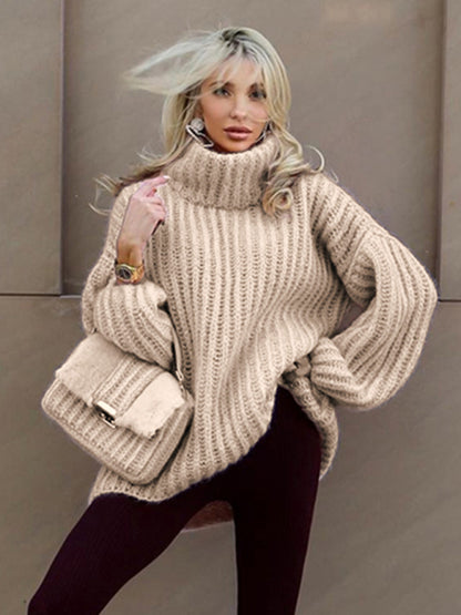 Women's fashion new fluffy long sleeve pullover sweater sweater