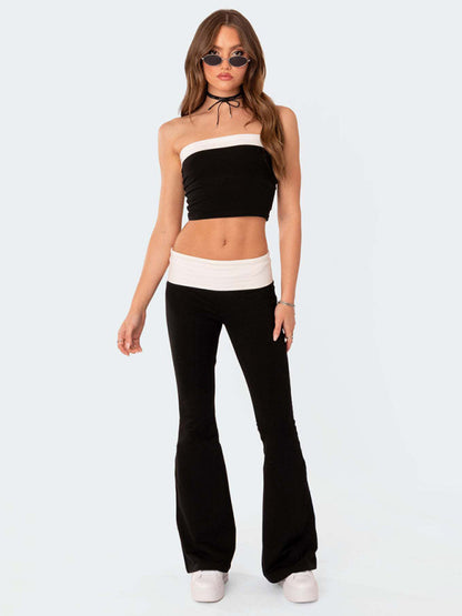 New style fashionable, comfortable, slimming, anti-waist low-waist flared pants