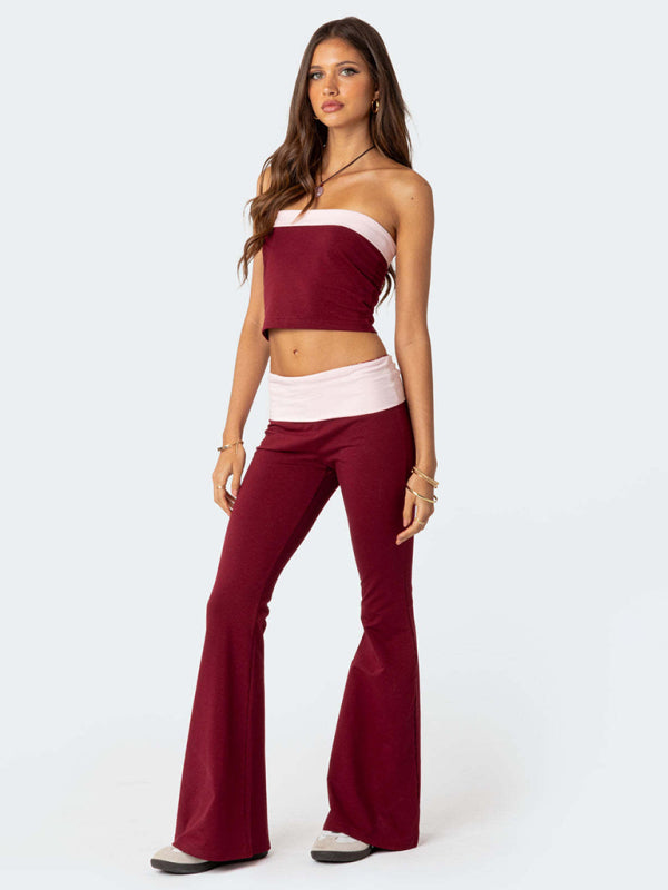 New style fashionable, comfortable, slimming, anti-waist low-waist flared pants