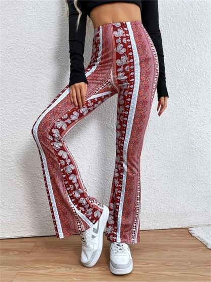 Boho Printed Skinny Micro Slim Sexy Casual Pants