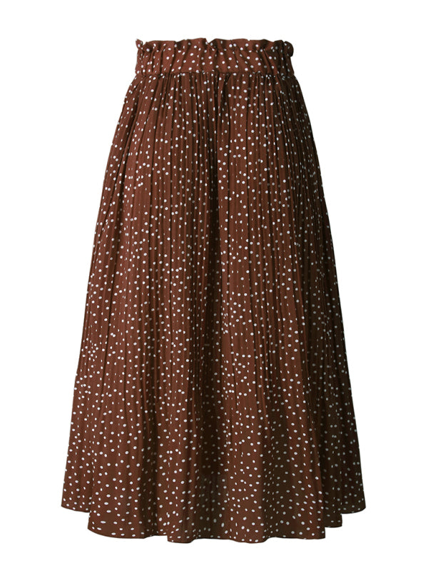 Ladies new pleated all-match skirt